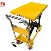 Xe nâng mặt bàn FUJIFA 500Kg khung kéo đơn cao 0.9m