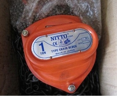 Palăng xích kéo tay Nitto 1 tấn Fujifa chính hãng, giá rẻ